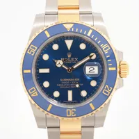 ロレックス サブマリーナーデイト 116613LB SS×YG AT ブルー文字盤