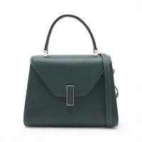 ヴァレクストラ イジィデミニ レザー 2WAYハンドバッグ グリーン