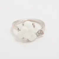 シャネル カメリア カルセドニー ダイヤ 750(WG) 51