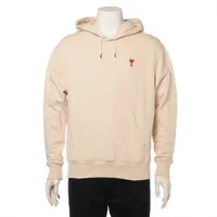 アミ アレクサンドルマテュッシ コットン パーカー S ベージュ