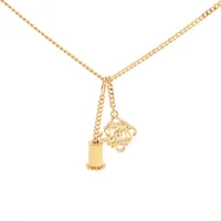 ロエベ アナグラム GP ネックレス ゴールド