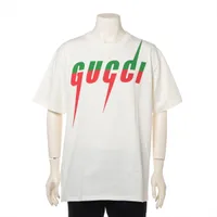 グッチ コットン Tシャツ L アイボリー