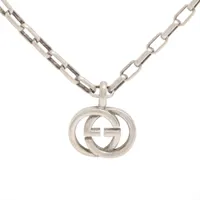 グッチ インターロッキングG 925 ネックレス シルバー