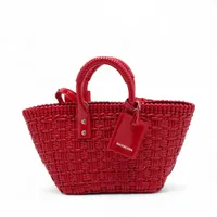 バレンシアガ ビストロバスケットバッグXS エナメル 2WAYハンドバッグ