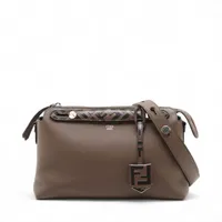 フェンディ バイザウェイ ミディアム レザー 2WAYハンドバッグ ブラウン