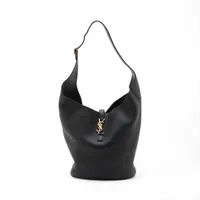 サンローランパリ レザー ショルダーバッグ ブラック