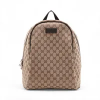 グッチ GGキャンバス キャンバス バックパック/リュック ベージュ