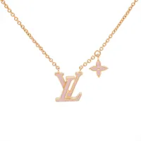 ヴィトン ネックレス LV アイコニック エナメル M01215 GP×エナメル ネックレス BY0225 ゴールド×ピンク