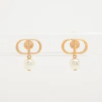 ディオール Petit CD プチCD GP×フェイクパール ピアス(両耳用