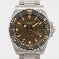 ロンジン ハイドロコンクエスト L3.790.4.06.6 SS AT グリーン文字盤