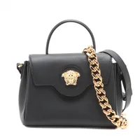 ヴェルサーチ メデューサ パラッツォエンパイア レザー×パイソン 2WAY