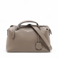 フェンディ バイザウェイ ミディアム レザー 2WAYハンドバッグ ベージュ