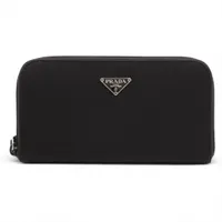 プラダ テスート M506  ナイロン ラウンドジップウォレット ブラック