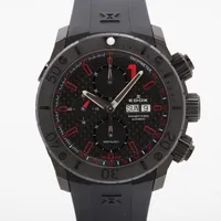 エドックス クロノオフショア1 01114 SS×ラバー AT ブラック文字盤