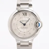 カルティエ バロンブルー ドゥ カルティエ W4BB0021 SS AT シルバー文字盤