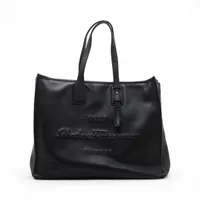 フェラガモ レザー トートバッグ ブラック