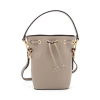 フェンディ モントレゾール ミニ レザー 2WAYショルダーバッグ グレージュ