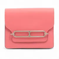 エルメス ロウリス スリム エバーカラー ローズアザレ シルバー金具