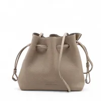 ボナベンチュラ ノア レザー ショルダーバッグ グレージュ