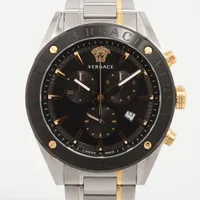 ヴェルサーチ SS×GP QZ ブラック文字盤