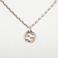 グッチ インターロッキングG 925 ネックレス シルバー