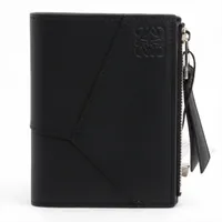 ロエベ パズル レザー コンパクトウォレット ブラック