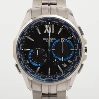カシオ オシアナス マンタ OCW-S3400-1AJF TI ソーラー 黒文字盤