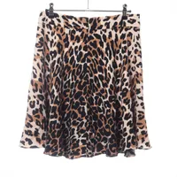 miumiu レオパードスカート ミュウミュウ ウール×ポリエステル スカート 18年 40 レオパード A