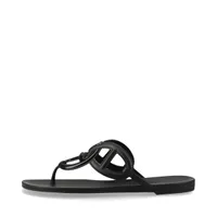 エルメス エジェリ ラバー サンダル 38 ブラック