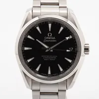 オメガ シーマスター アクアテラ コーアクシャル SS AT 黒文字盤