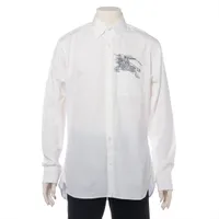 バーバリー コットン シャツ ティッシ期 39 ホワイト