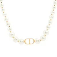 ディオール 30 MONTAIGNE 30モンテーニュ GP×フェイクパール ネックレス ゴールド