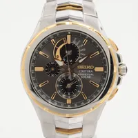 セイコー コーチュラ SS ソーラー 黒文字盤