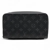 ヴィトン モノグラムエクリプス ジッピーXL M61698 ラウンドジップウォレット ブラック