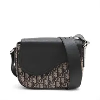 ディオール サドル ミニメッセンジャー レザー ショルダーバッグ