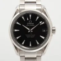オメガ シーマスター アクアテラ コーアクシャル 231.10.39.21.01.002 SS AT ブラック文字盤