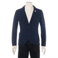 ラルディーニ コットン ニットジャケット XS ネイビー