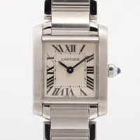 カルティエ タンクフランセーズ W51008Q3 SS QZ アイボリー文字盤