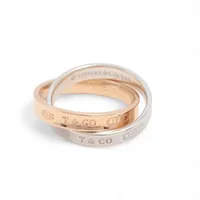 ティファニー 1837インターロッキングサークル 925×750 リング シルバー×ゴールド