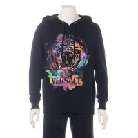 ヴェルサーチ メデューサ コットン パーカー 20年 S ブラック