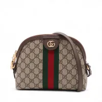 グッチ GGスプリーム オフィディア PVC ショルダーバッグ ベージュ