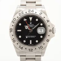 ロレックス エクスプローラーⅡ 16570 SS AT ブラック文字盤