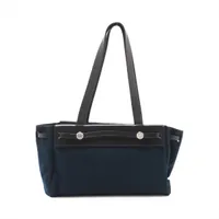 エルメス エールバッグ カバスPM トワルオフィシエ ネイビー シルバー金具