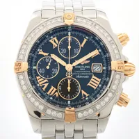 ブライトリング クロノマット B13356 SS×YG AT ブラック文字盤