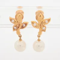 ミキモト パール ダイヤ K18(YG) 約7.0mm