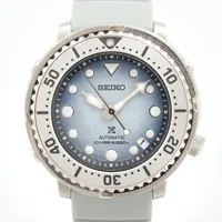 セイコー プロスペックス 4R35-04V0 SS×ラバー AT ブルー文字盤
