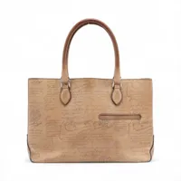 ベルルッティ スクリットアラベスク トゥジュール キャンバス×レザー