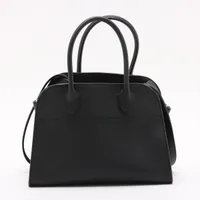 ザロウ ソフトマルゴー10 レザー 2WAYハンドバッグ ブラック
