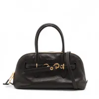 ミュウミュウ アバンチュール レザー 2WAYハンドバッグ ブラック