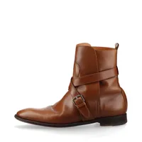 エルメス レザー ショートブーツ 40.5 ブラウン